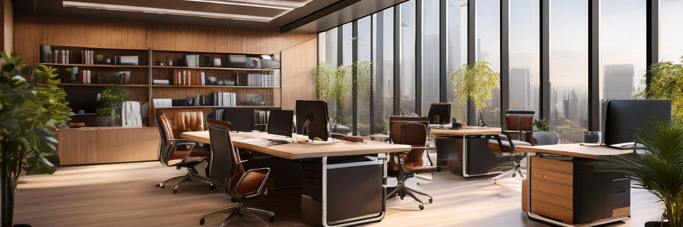 Image of a warm, modern office space