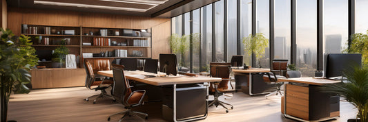 Image of a warm, modern office space