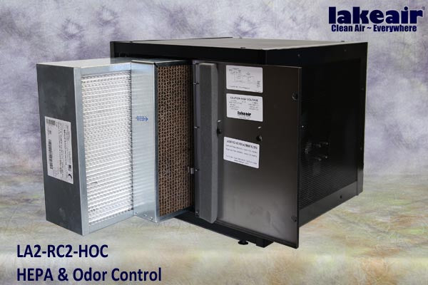 LakeAir LA2-RC2-HUV HEPA + UVGI + Carbon Air Purifier