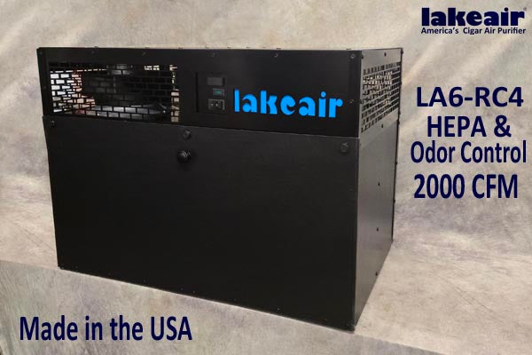 LakeAir LA6-RC4-HOC 4-Blower HEPA Commercial Smoke Eater