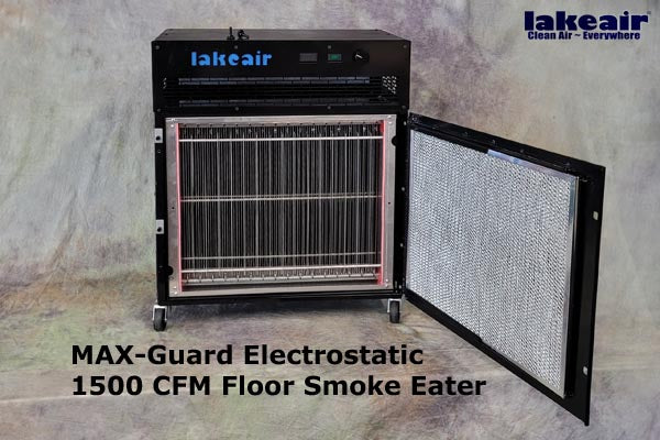 LakeAir MAX-Guard-S420 Electrostatic Floor Cannabis Air Purifier